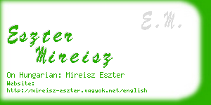 eszter mireisz business card